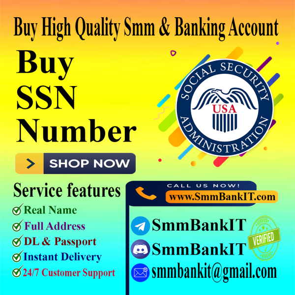 Buy Social Security Number SSN
